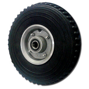 Rueda Maciza 10" con Rin de Aluminio y Rolinera 6203